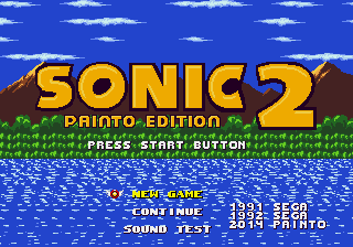 Sonic 1 - Painto Edition 2 Title Screen